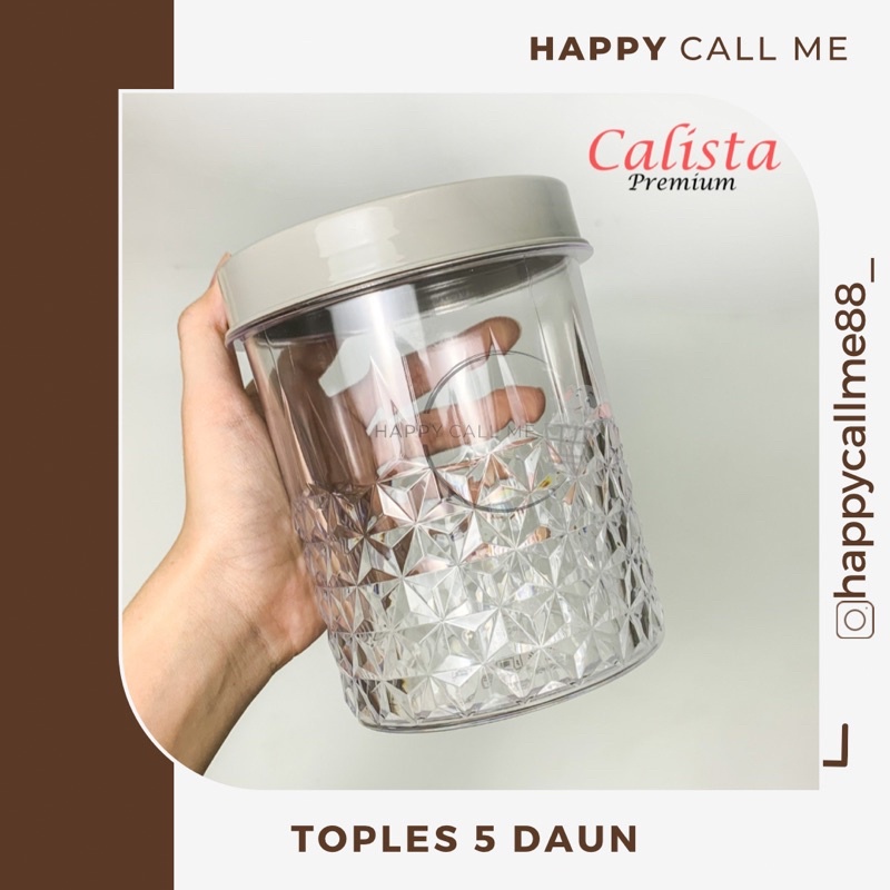 Toples Calista Motif Daun Tempat  Snack Makanan