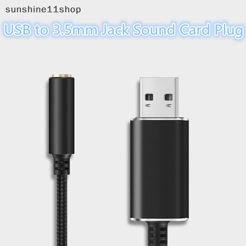 Sho Colokan Kartu Suara Jack USB Ke 3.5mm Colokan Sound Card Jack USB Ke 3.5mm Untuk PC N