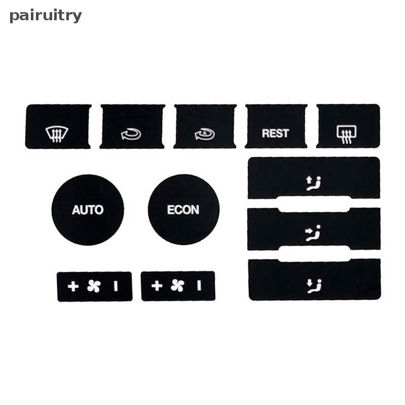 Prt 8PCS Set Mobil Matte Hitam Dipakai Tombol Perbaikan Kit Stiker Decals Untuk Touareg 2005-2010 PRT