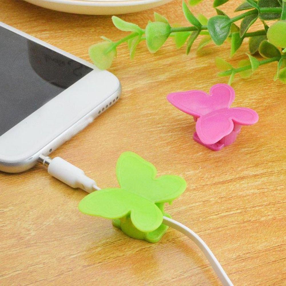 Populer 5pcs Mouse Hub Rumah Kawat Memperbaiki Rangkaian Desktop Wire Winding Clamp