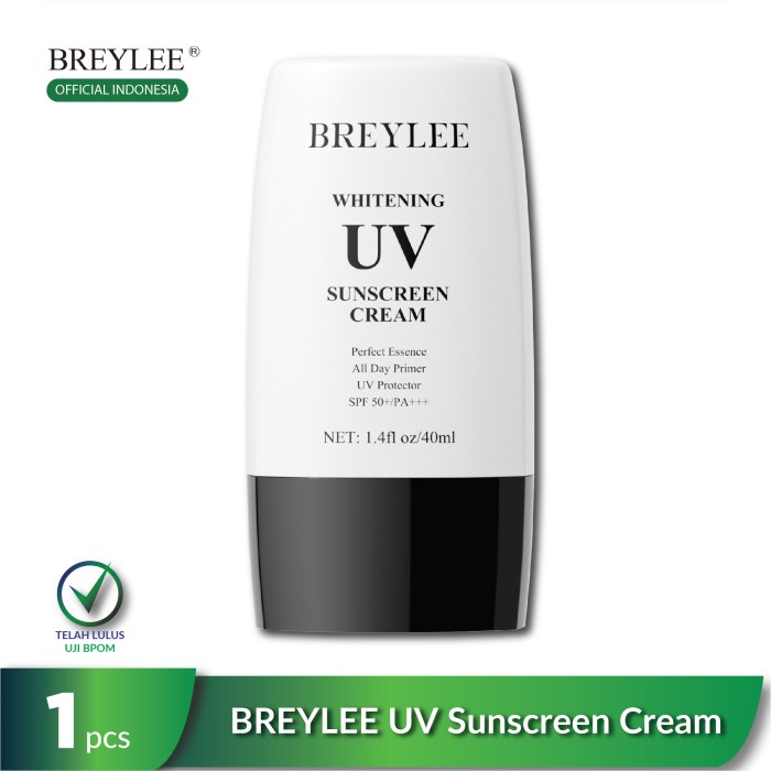 Terlaris ✨ -BREYLEE UV Sunscreen SPF 50+ - Krim Pelindung Wajah (40ml) - Sunscreen- 2.1.23