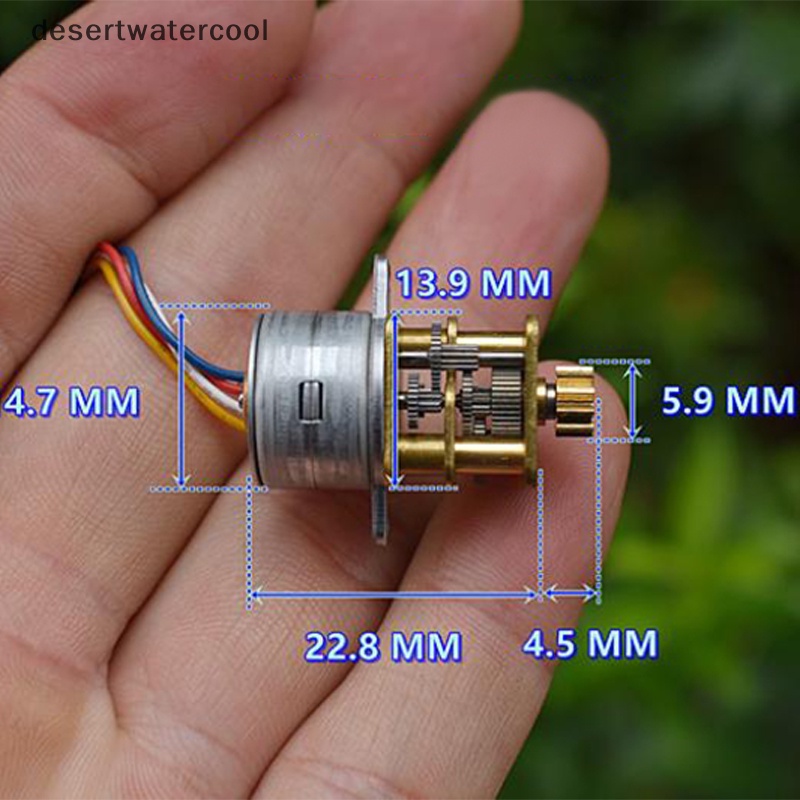 Deid Metal Gear Stepper Motor Diameter 15mm Presisi Tinggi Dua Fase Empat-Kawat Micro Motor Presisi Instrumen DC Motor Martijn