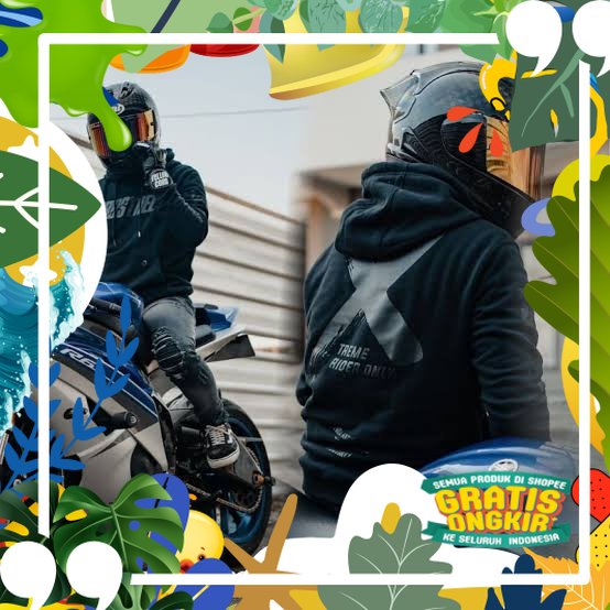 Hoodie Prostreet BLACK EDITION EXTREAM RIDER Pride Sunmori Riding - JAKET HOODIE PROSTREET / JAKET M