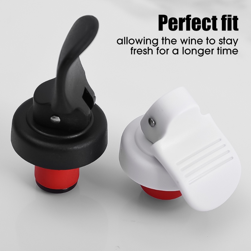 Creative Bar Wine Fresh-keeping Vacuum Seal Lids Bottle Stopper Pumping Air Fresh-keeping Cork Plug/Ditekan Manual Sealing Champagne Beers Cap
