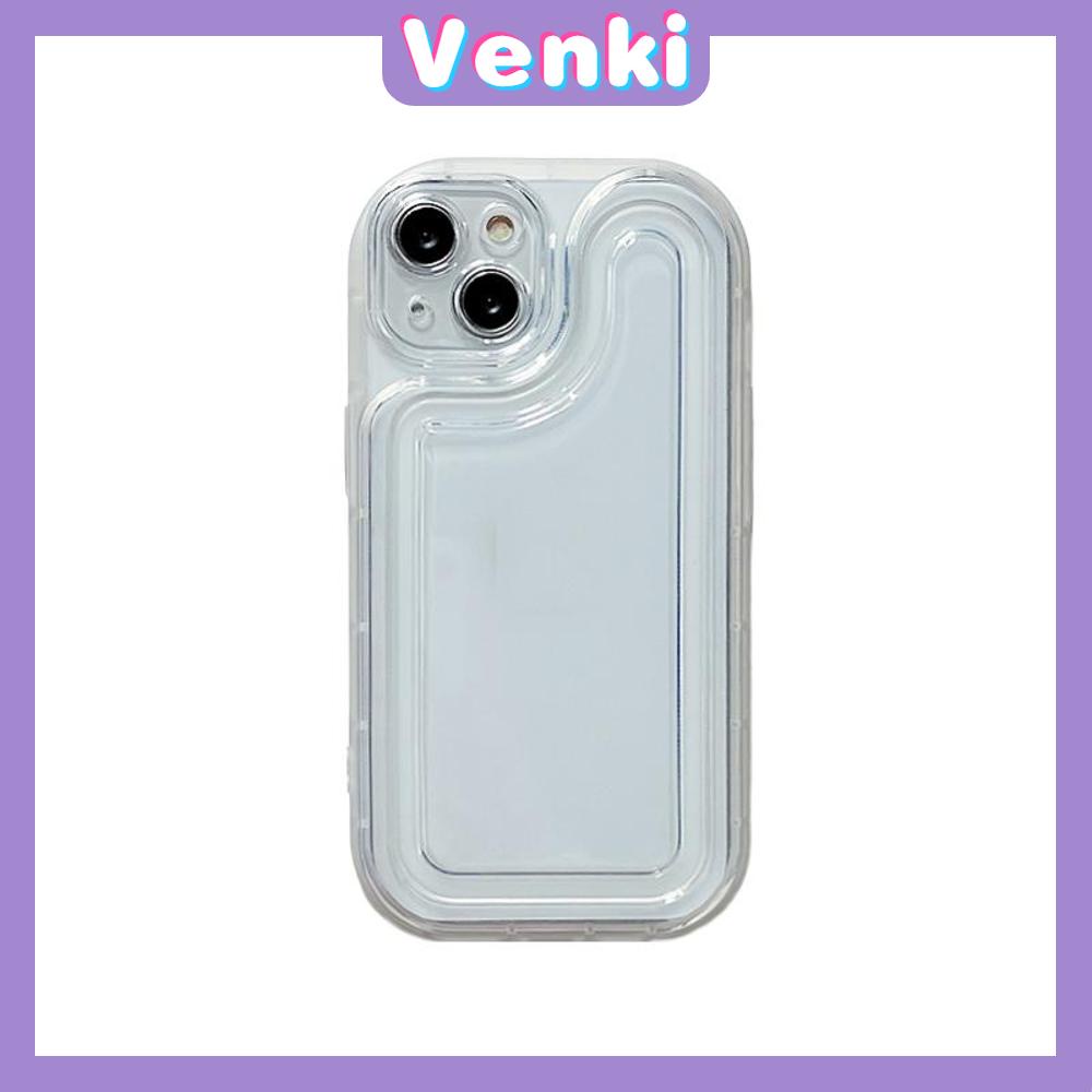 VENKI - Untuk iPhone 14 Pro Max iPhone Case Acrylic Hard Case Bening Case Airbag Tahan Guncangan Kamera Case Ungu Hitam Kompatibel dengan iPhone 13 Pro Max 12 Pro Max 11 Pro Max