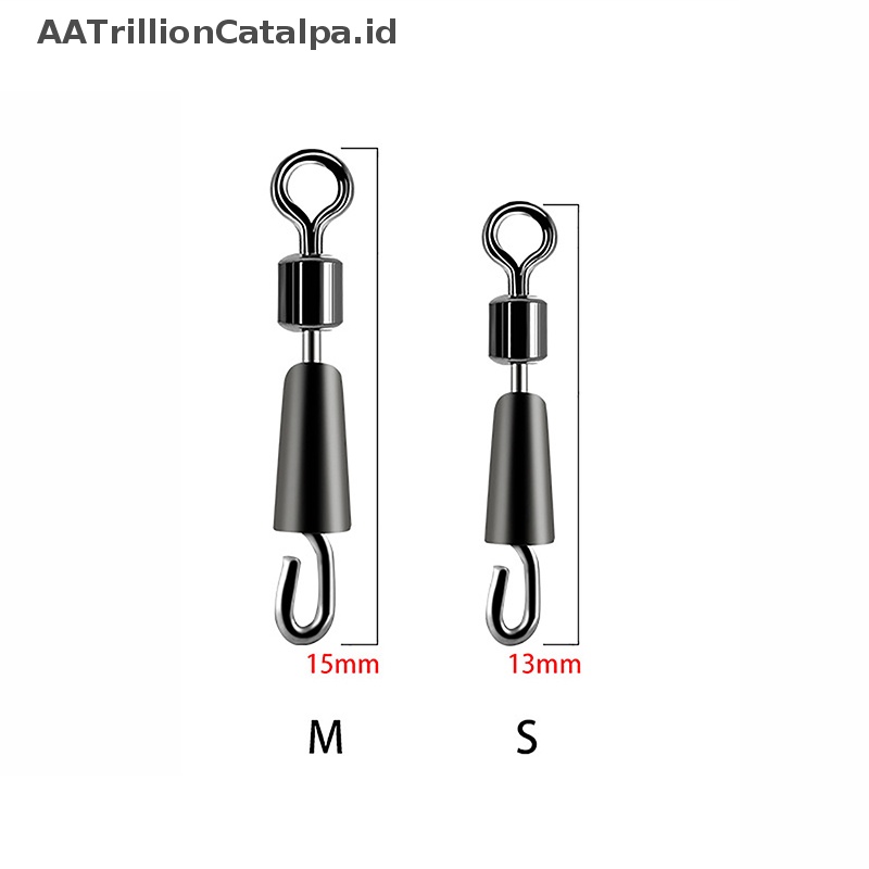 Aatrillioncatalpa Pemancingan Ikan Gurame Quick Change Putar Cara Snaps Alat Aksesoris Pancing Jig Hooks Tackle Connector ID