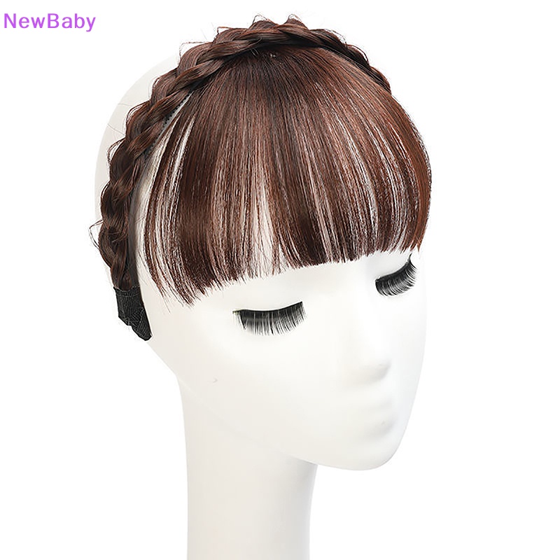 Newbaby Bando Kepang Poni Bando Rambut Poni Sintetis Pada Hairpieces Untuk Wanita ID