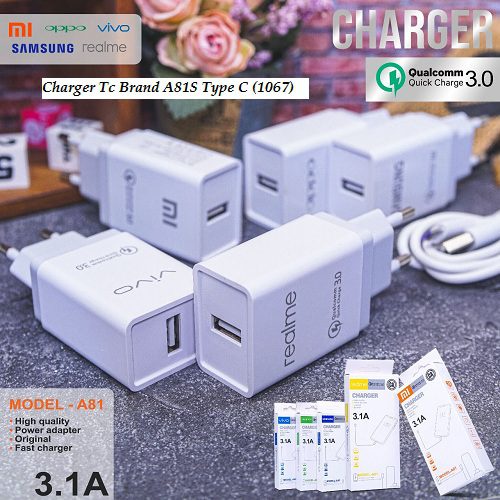 BOP TC TRAVEL CHARGER A81 ALL BRANDED QUALCOMM 3.1A PACKING IMPORT MICRO USB