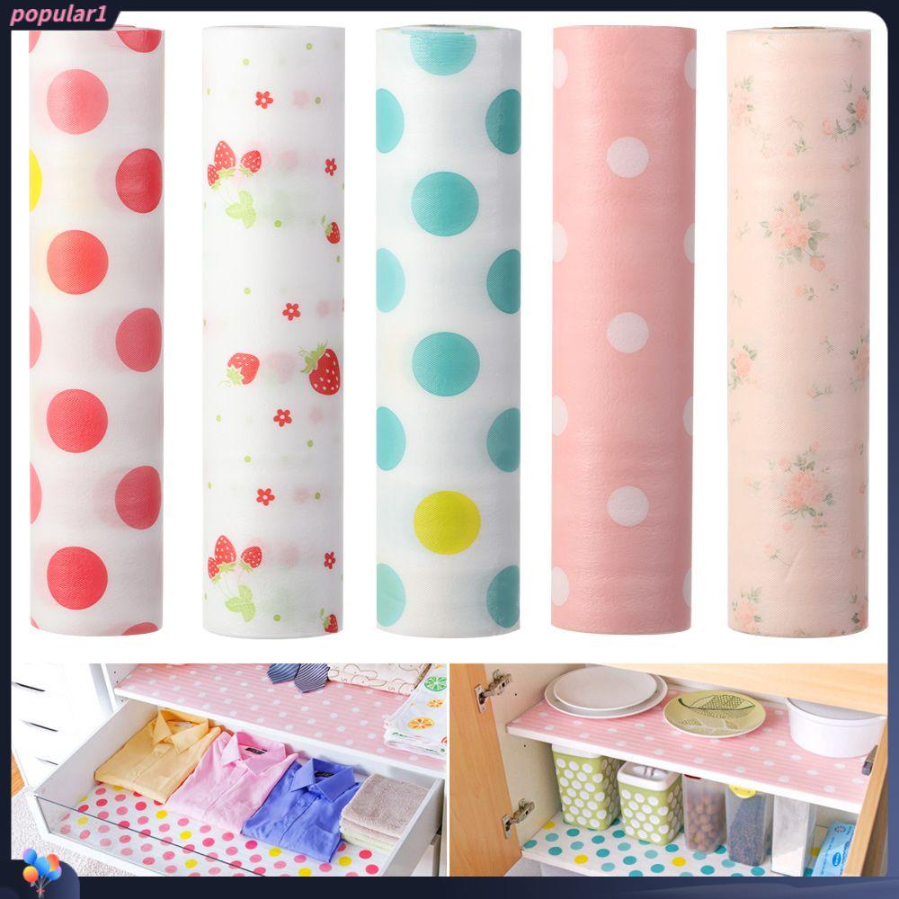 Populer Roll Waterproof Mat Meja Dekorasi Meja Gadget Dapur PET Laci Liner Contact Paper