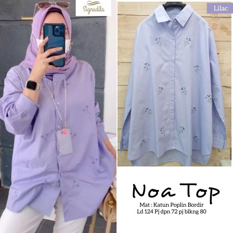 NOA TOP ORI SIGNADILA | Ld124 Katun Poplin Bordir