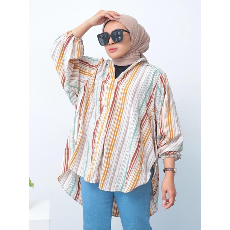 Blouse Candy Stripe Oversize - 2301.01.028