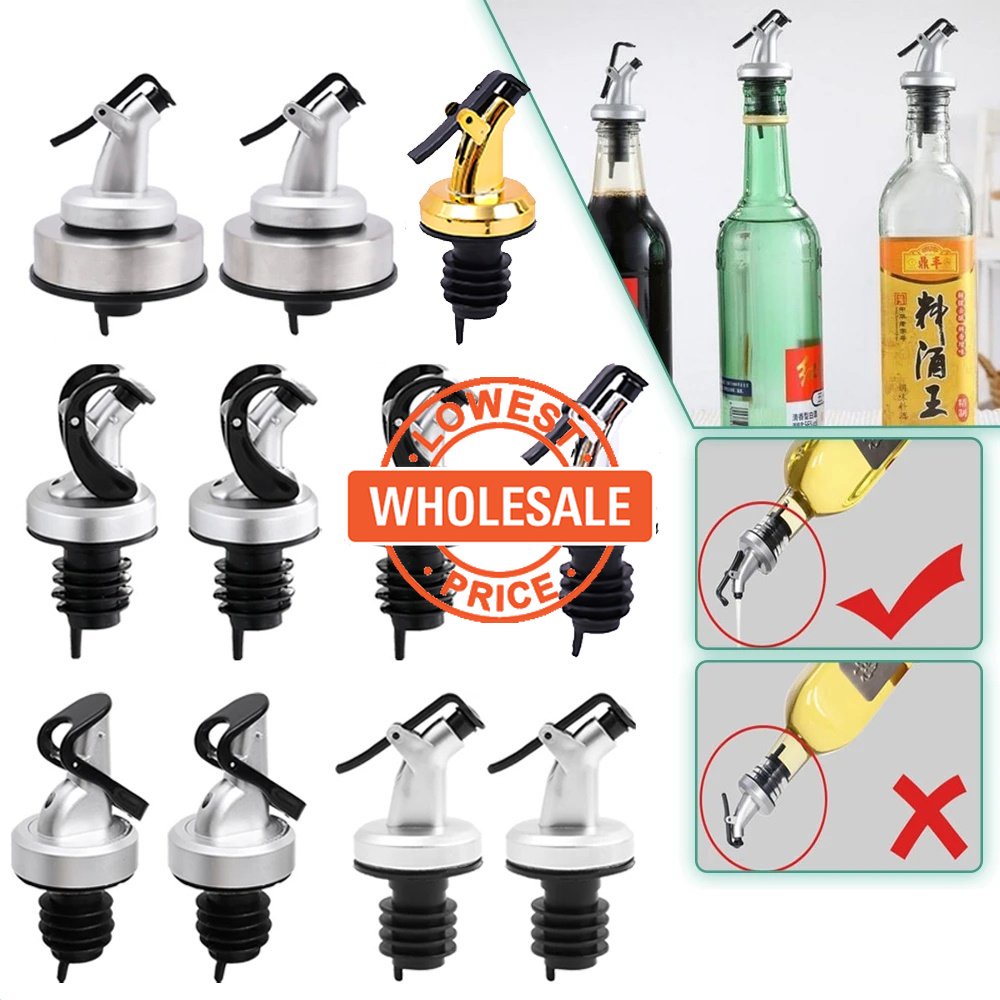 [Grosir] Seal Food Grade Anti Bocor Rubber Lock Nozzle/Botol Bumbu Dapur Alat BBQ/Nozel Dispenser Minuman Keras Cuka Anggur Bumbu/Stopper Botol Minyak Tipe Tekan