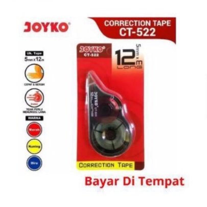 

correction roll joyko CT-522 / tip x kertas joyko CT-522 / joyko