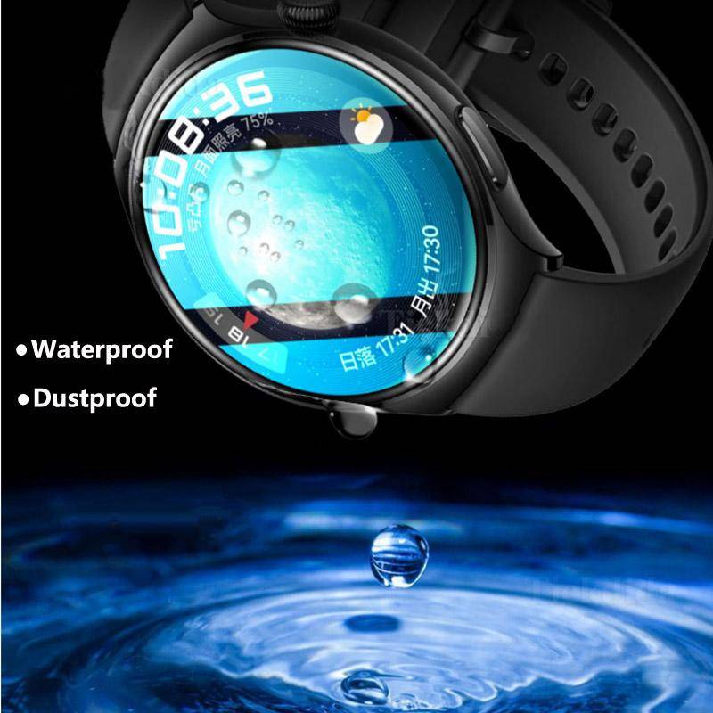 Lembut Tempered Glass Untuk Huawei Watch 4 Pro 46mm 48mm Bening Film Pelindung Untuk Huawei Watch4 Watch4Pro Shell Anti blue light Pelindung Layar Aksesoris