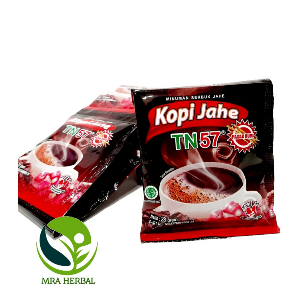 

Kopi Herbal Kopi Jahe Plus Pasak bumi TN57 | Per Renceng isi 10 sachet