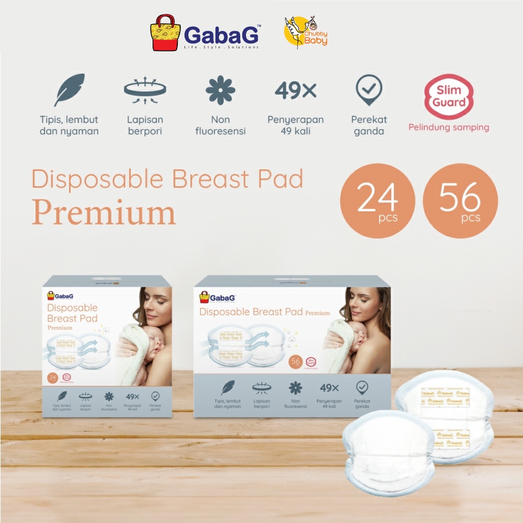Gabag Disposable Breast pads Premium | Penyerap ASI Breastpad