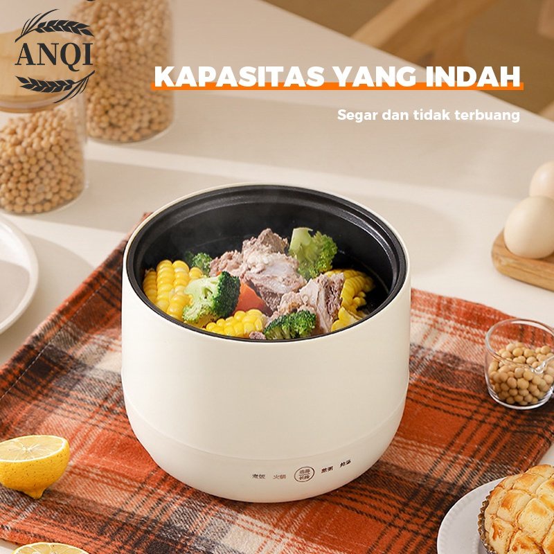 ANQI 1888 Panci Listrik Serbaguna Untuk Goreng / Rice cooker Masak Nasi /  Hot pot Panci Listrik Multifungsi VS-1863