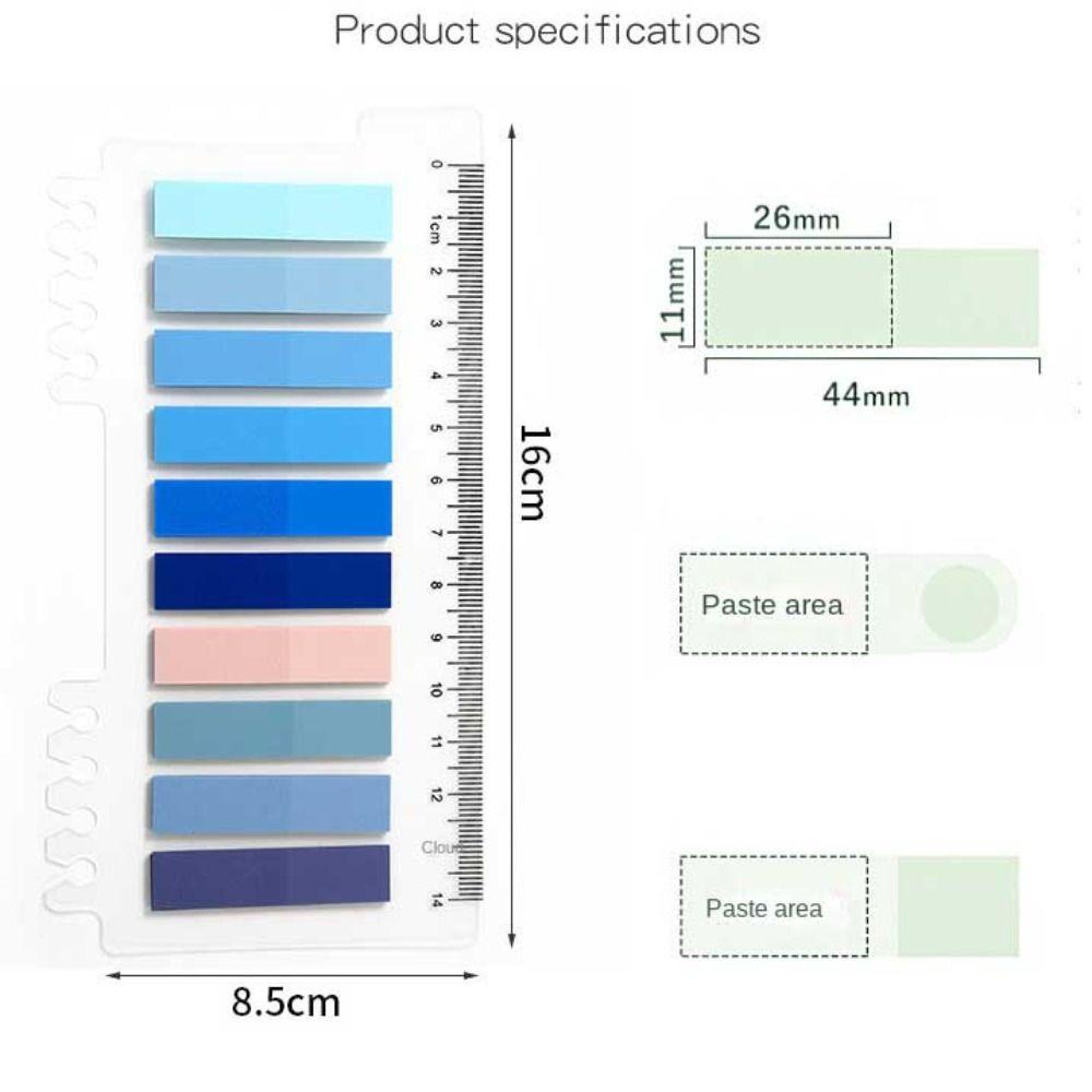 Nanas Sticky Notes Stationery Novelty Tab Strip Bookmark Perlengkapan Kantor Label Loose-leaf