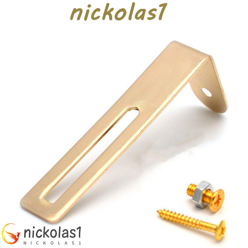 Nickolas1 Pickguard Bracket Guitars Aksesoris Gitar Elektrik Dengan Sekrup Mur Bracket Penyangga Pickguard Holder Aksesoris Gitar Bagian Gitar