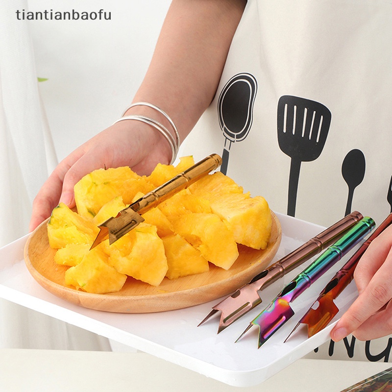 [tiantianbaofu] Stainless Steel Pineapple Fruit Tools Alat Pemotong Pengupas Mata Nanas Butik