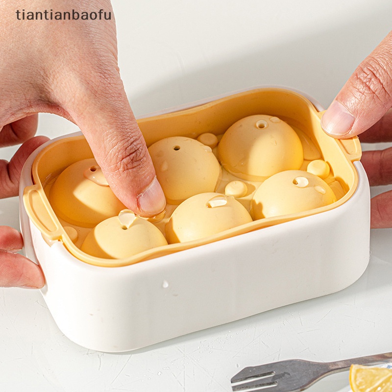 [tiantianbaofu] 6kisi Cetakan Es Bola Silikon Ice Cube Tray Ice Mould Cetakan Es Tembak Kaca Butik