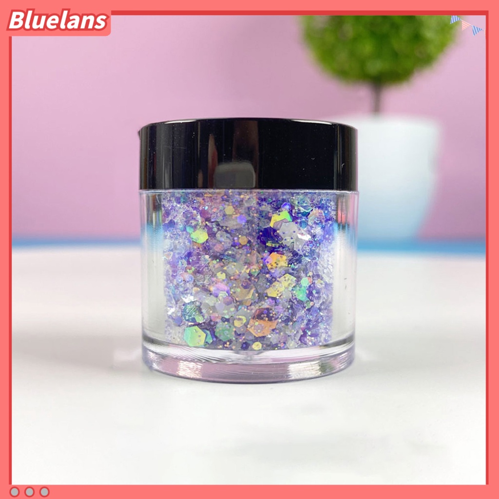 [BLM] 1botol Kuku Serpihan Luminous Reflektif Saturasi Tinggi Glow Dark Glitters Nail Art Craft Filling Decoration Untuk Manicure