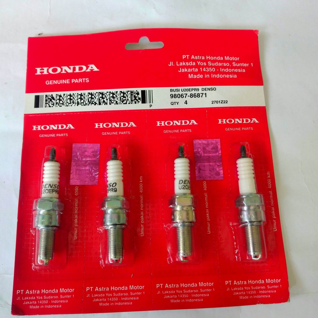 Busi Denso U20 Bebek / Busi Denso U20 Original Beat Karbu / Busi denso Ori Premium - U20EPR9