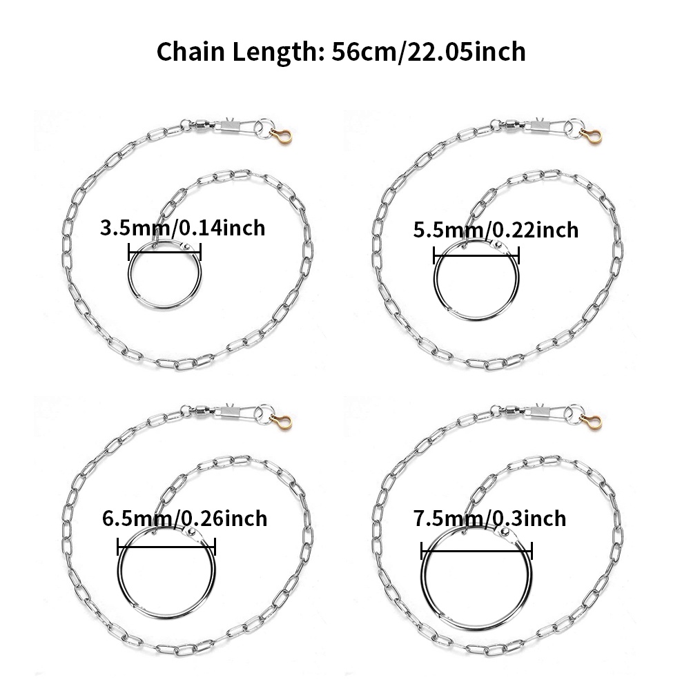 RANTAI BURUNG  MACAW ATAU PARROT 3.5MM/5.5MM/6.5MM/7.5MM