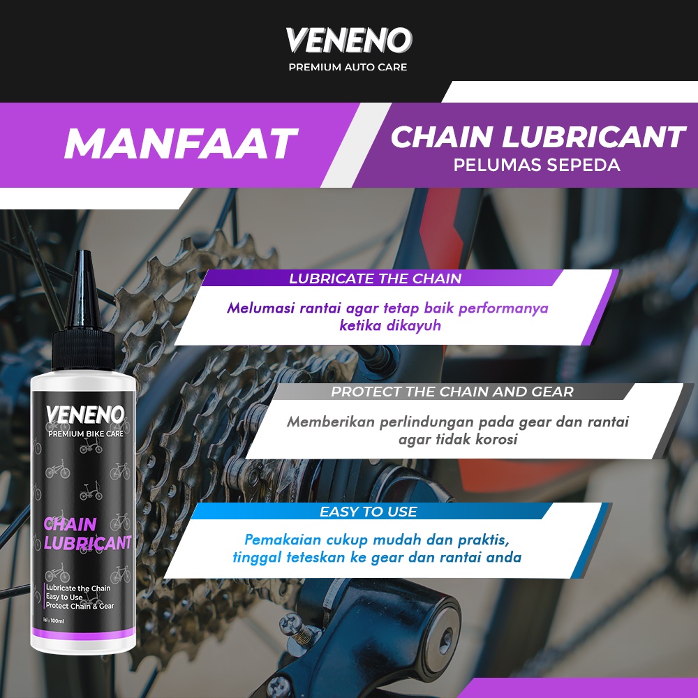 Veneno Chain Lubricant - Pelumas Rantai Dan Gear Sepeda