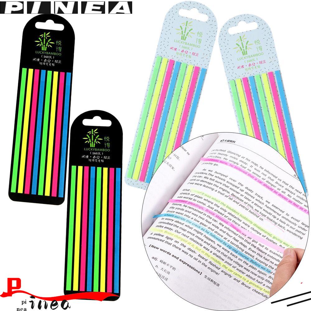 Nanas 160pcs /set Sticky Notes Stationery Tembus Tab Strip Perlengkapan Kantor Label Paster Stiker