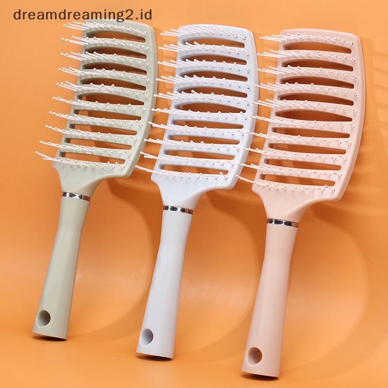 (drea) 1pc Sikat Rambut Sisir Pijat Kulit Kepala Hairbrush Sisir Penata Rambut Rumah Tangga //