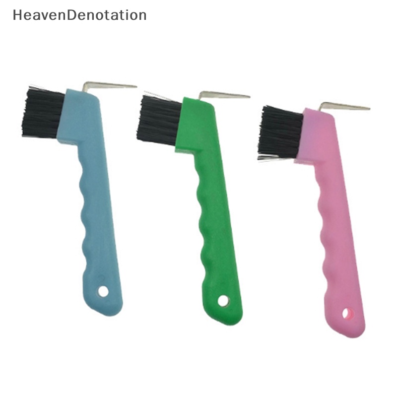 [HeavenDenotation] Shires Hoof Pick Brush Penenun Horse Grooming Alat Berkuda Warna Random HDV