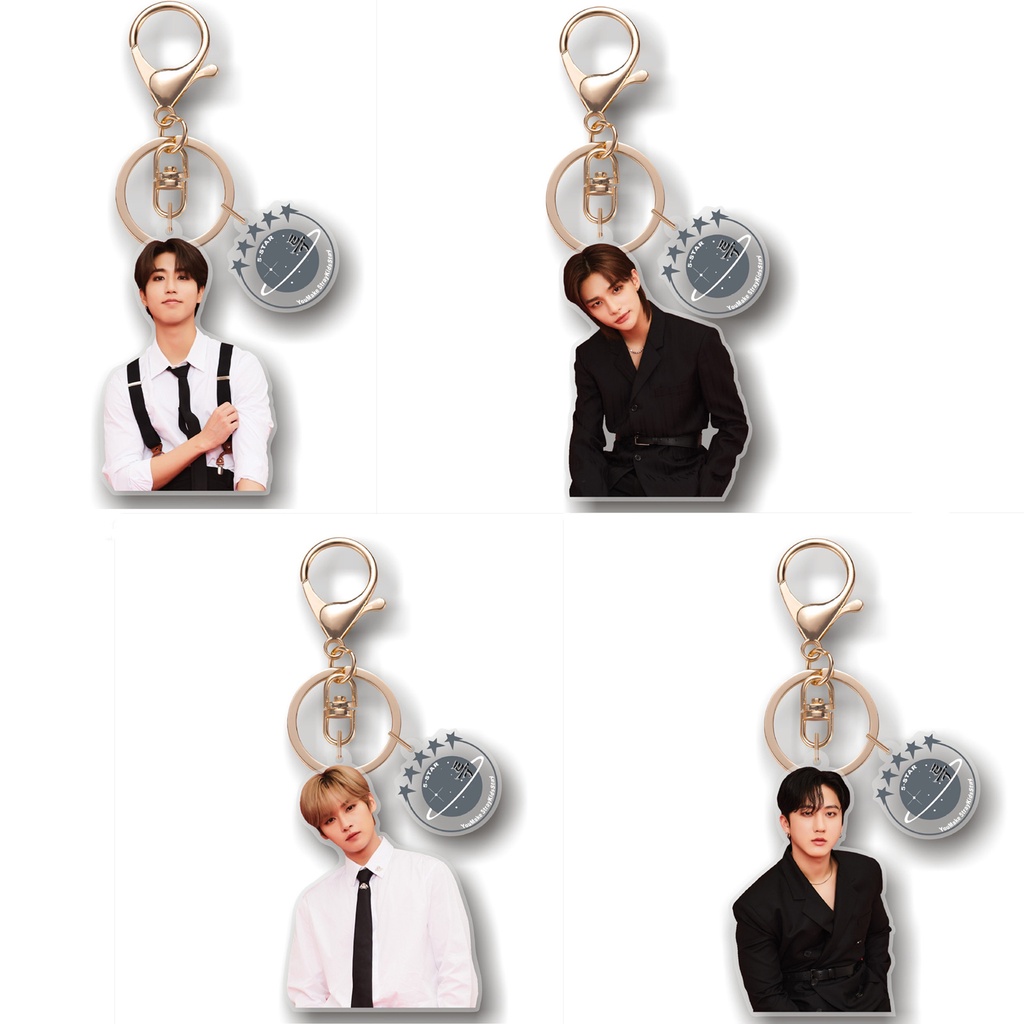1pc Gantungan Kunci Akrilik STRAY KIDS Straykids Black Suit Key Ring Gantung Atas