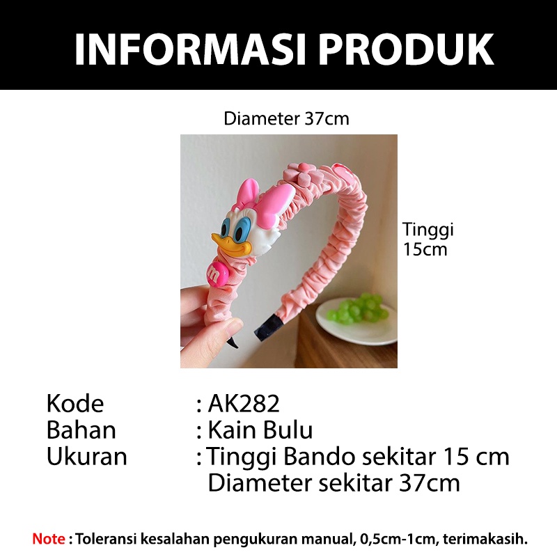 Bando Anak Perempuan Korea Karakter Kartun Bandana Wanita Aksesoris Fashion Rambut AK285