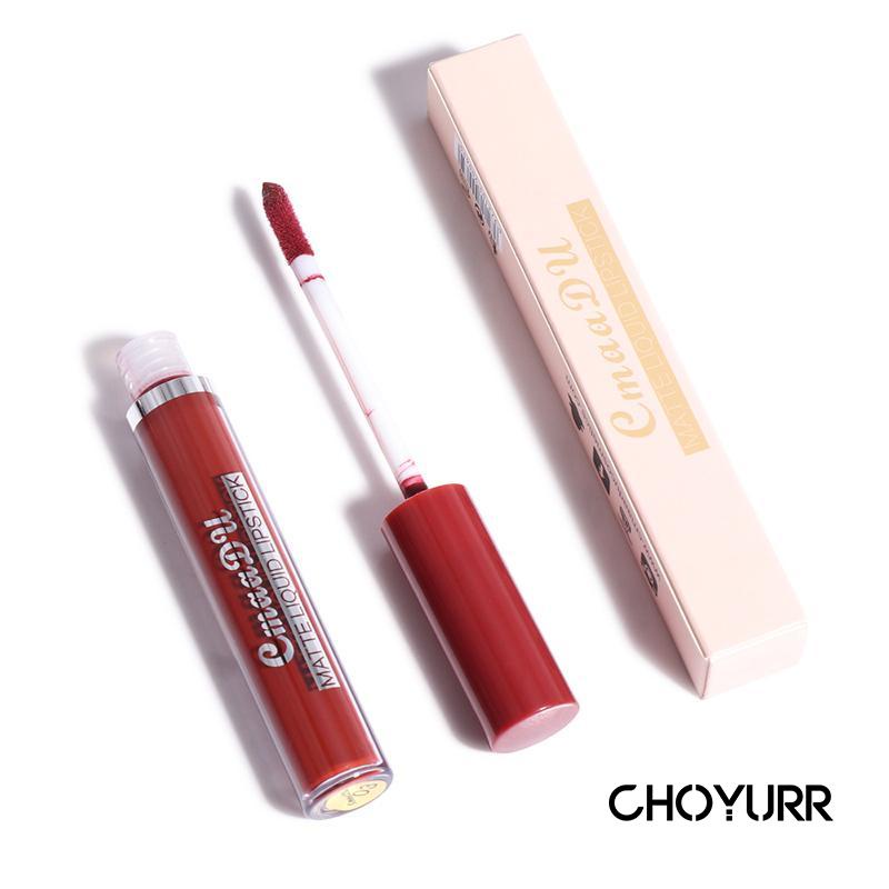 【COD】3-Pack Lip Gloss Matte Lipstik Beludru Tahan Air Tahan Lama Yang Menutrisi Dan Melembabkan-CH