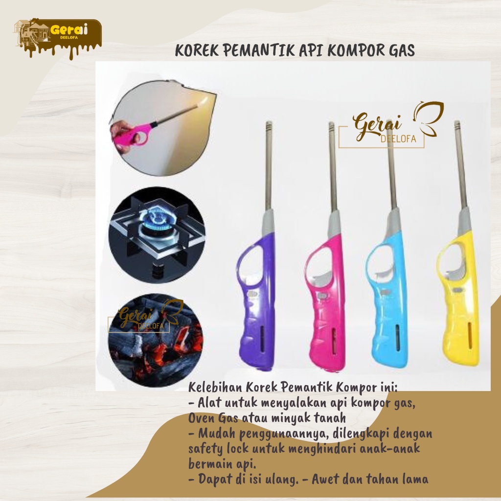 Gerai Deelofa - Korek Api Gas Pemantik api kompor gas korek api besar elektrik oven gas