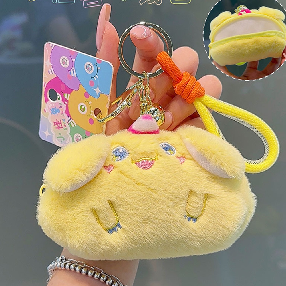 Cute Beast Zero Dompet Keychain Bluetooth Headset Tas Penyimpanan Gantungan Tali Keychain Lucu Couple Bag Pendant Kreatif Gantungan Kunci Mobil