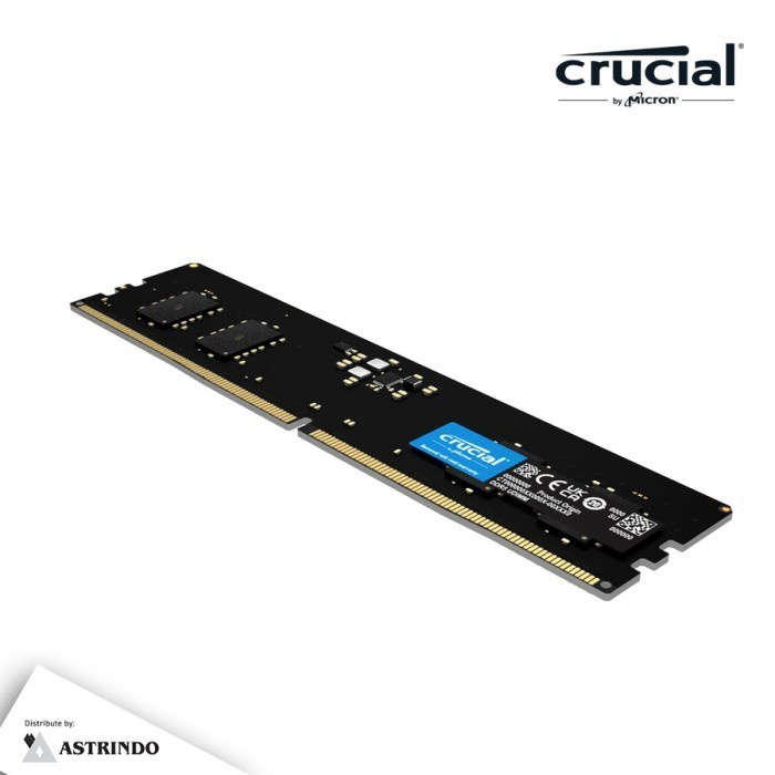 Memory Ram PC Crucial DDR5 UDIMM 16GB 32GB PC41600 5200MHz Dual