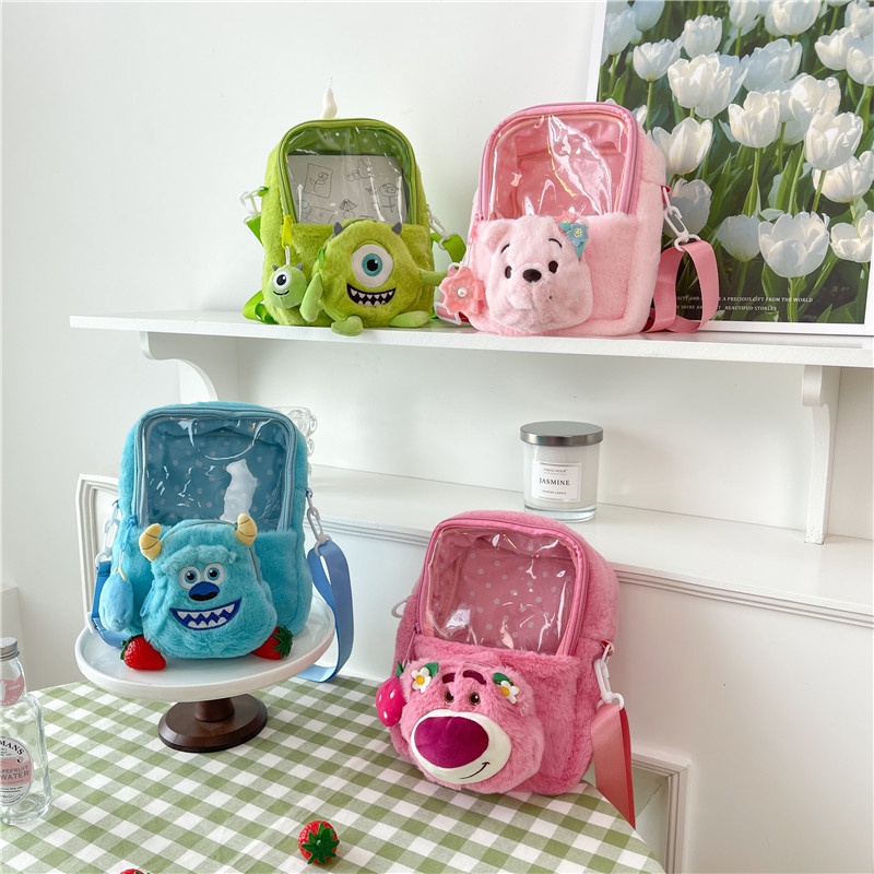 cod★ready★ tas Ransel  Pvc Anak anak Fashion Motif Kartun Karakter Hewan miki Anak &amp; Dewasa globallagilaku