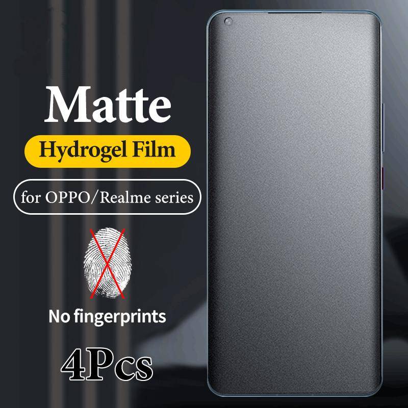 4pcs Film Hidrogel Matte Untuk OPPO A97 A96 A95 A94 A93 A92 A91 A9 A8 A74 A73 A72 A7 A5S A58 Pelindung Layar Untuk OPPO A55 A54 A53 A3S A36 A35 A32 A3 A1K A15 A1 A12 A11 A16