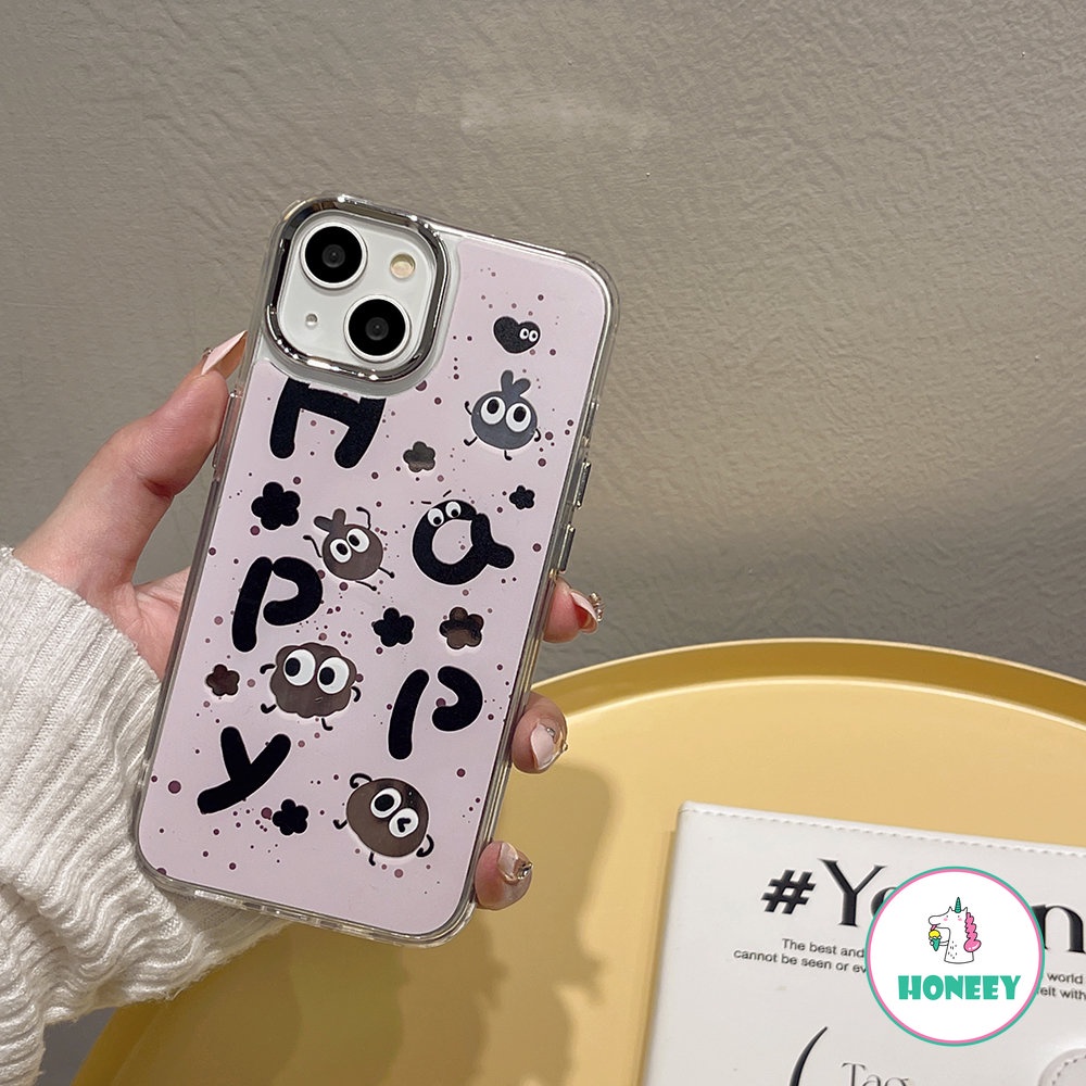 Casing Ponsel Cermin Makeup Huruf Lucu Untuk iPhone 14 Pro Case iPhone 11 Pro Max13 12 Pro Max Lovely Pink Lembut Shockproof Cover