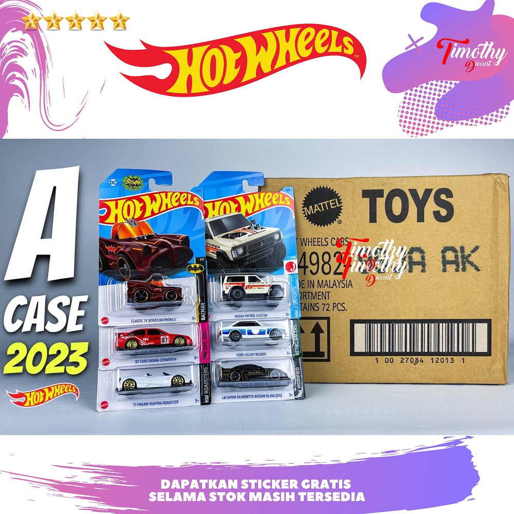 Hot Wheels Kartonan Box Grosir Lote A 2023 Segel Original Distributor