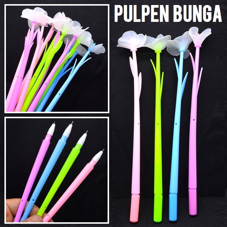 

SB PULPEN BUNGA warna antik saat terkena sinar matahari pena gel balpoint ballpoint