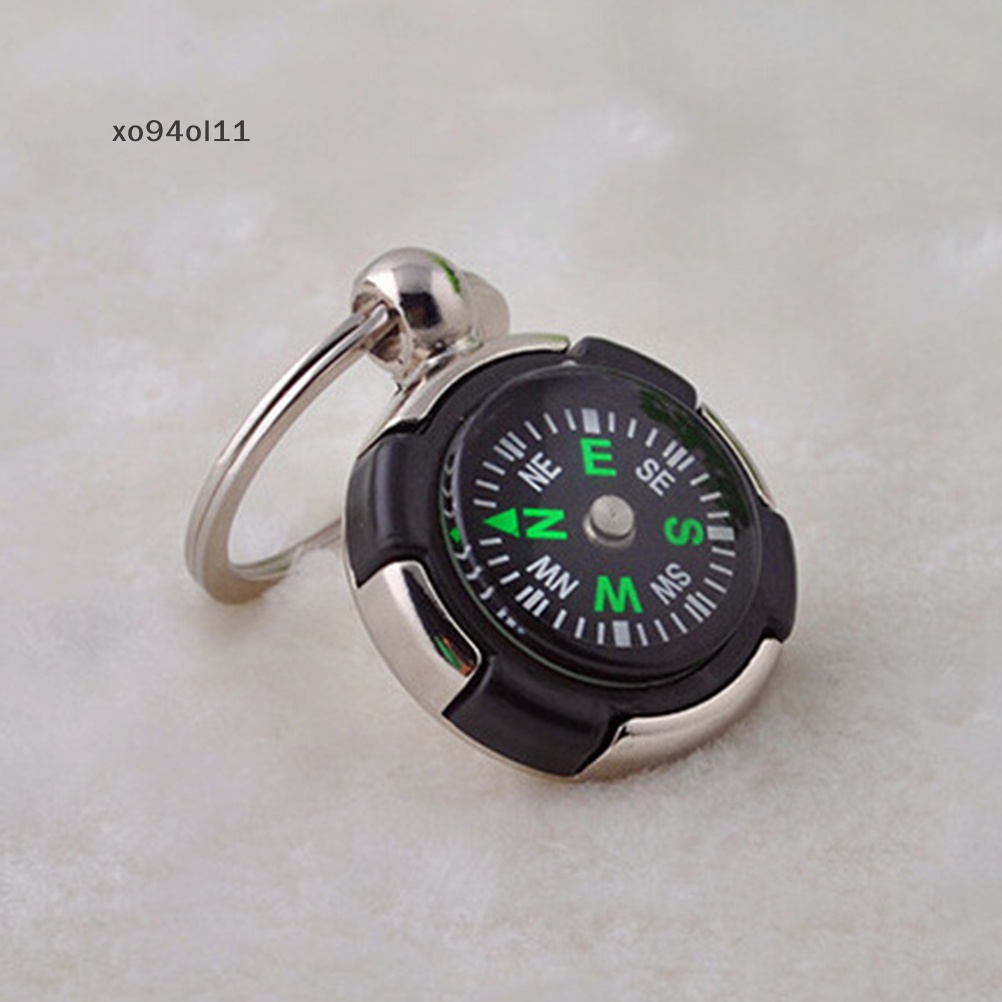 Xo Fashion Kreatif Kompas Logam Mobil Keyring Keychain Gantungan Kunci Ring Keyfob Hadiah OL