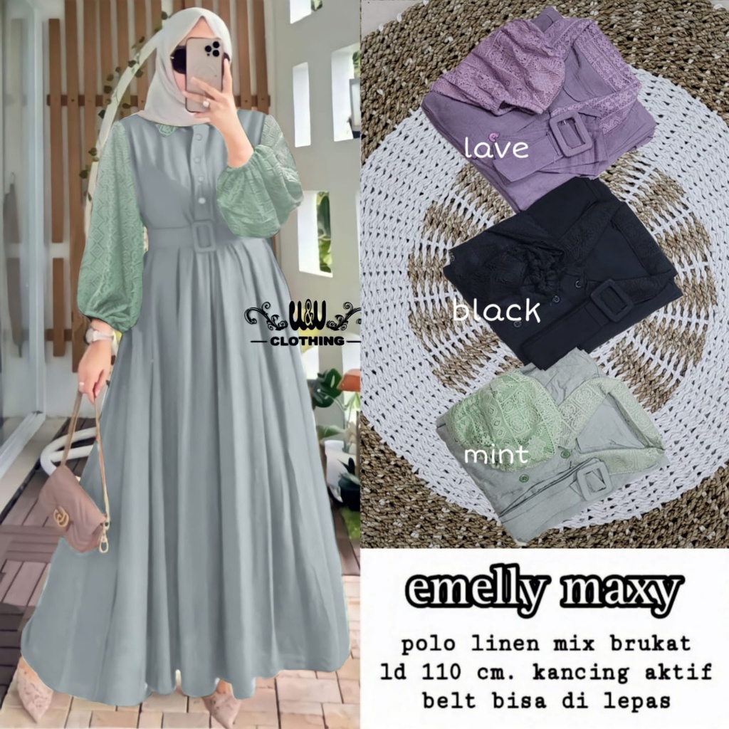 Pakaian Baju Busana Wanita EMELLY MAXY by W&W 14/06 AS C110