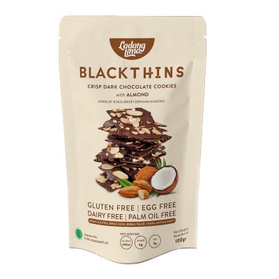 

Ladang Lima Blackthins Crisp Dark Chocolate Cookies with Almond 100 g