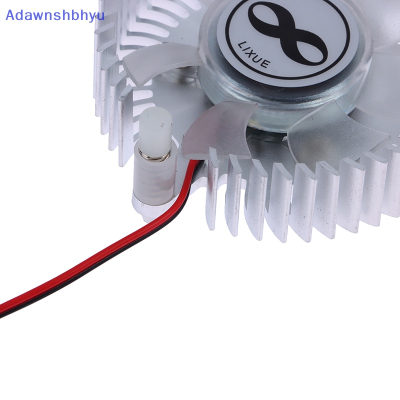 Heatsink Aluminium Adhyu 55mm Dan Kipas 12V Kombinasi Radiator Bulat Cooler Silent Fan ID