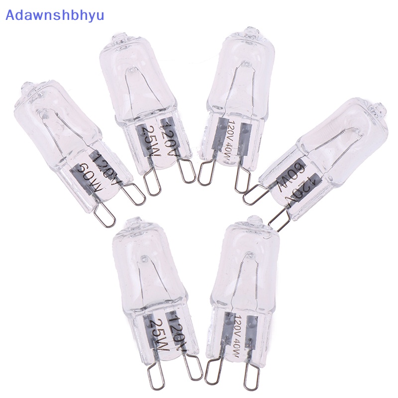 Adhyu 10Pcs G9 Pin Haen 120V 25W 40W 60W Lampu Bohlam JCD G9 ID