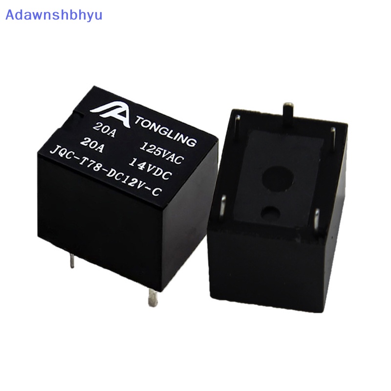 Adhyu 5PCS T78 5kaki 12V DC 24V Peralatan Rumah Tangga 20A Relay Elektroik Kecil ID