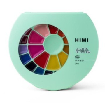 

Miya Himi Watercolor Solid 24 Colors Warna + Kuas - Semi-moist